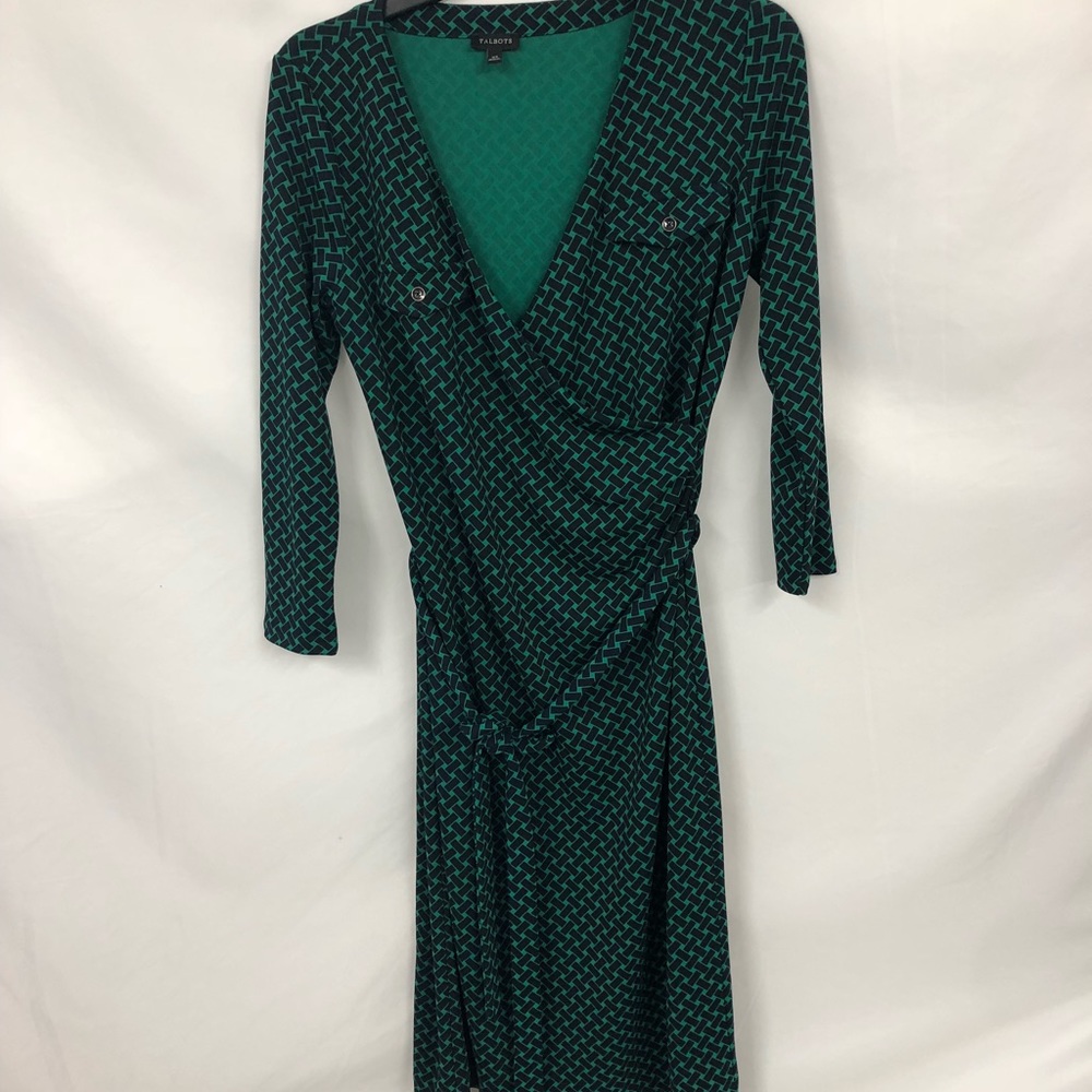 Talbots faux wrap dress‎ XS
